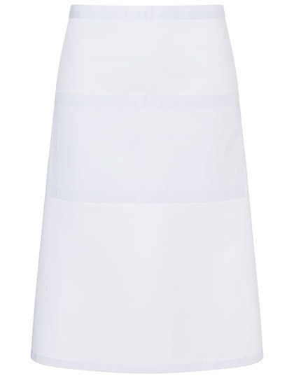 Karlowsky - XXL-Bistroschürze Basic mit Tasche - White
