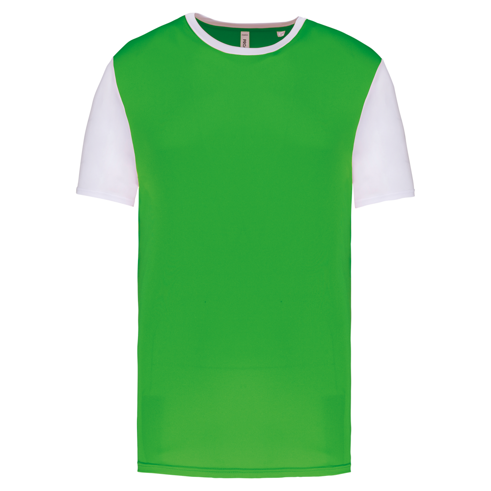 PA4023 - Zweifarbiges Kurzarmtrikot für Erwachsene - Green / White