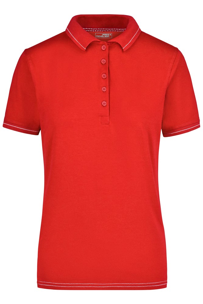 Ladies' Elastic Polo - Red/white (ca. Pantone 200C
white)