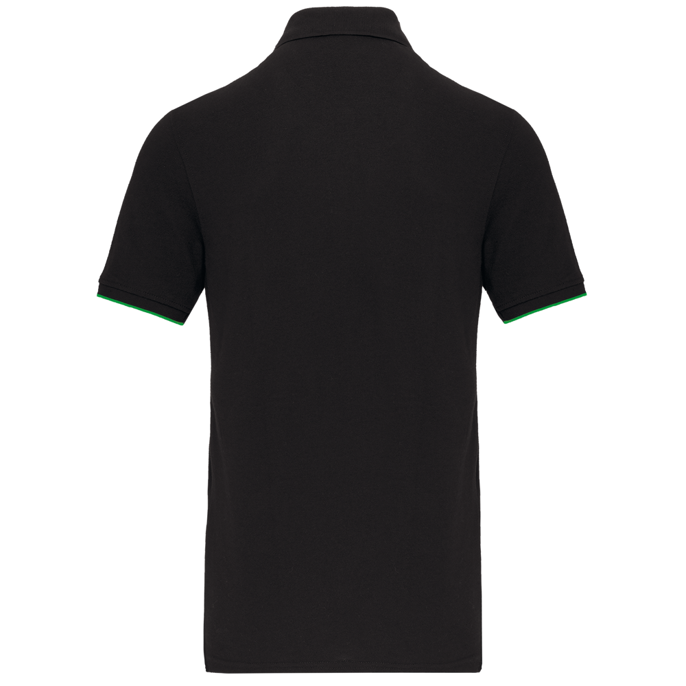 WK270 - Polo Day To Day mit kontrastfarbenen, kurzen Ärmeln