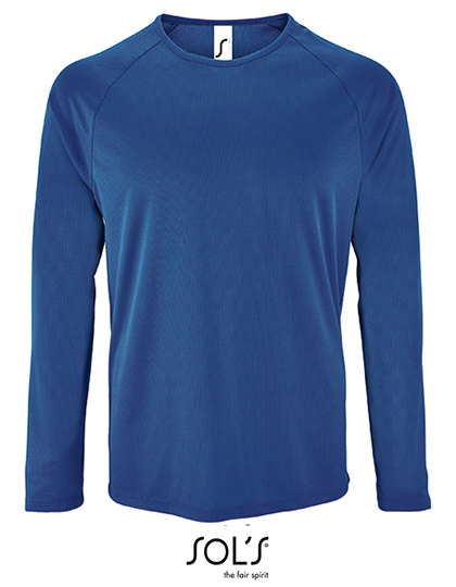 SOL´S - Men´s Long Sleeve Sports T-Shirt Sporty - Royal Blue 241
