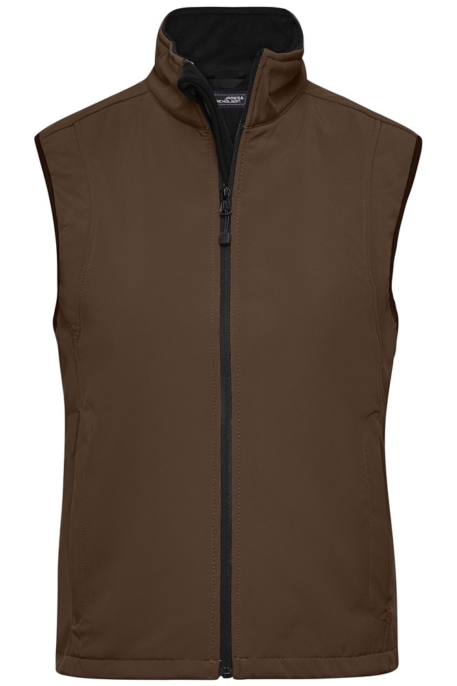 Ladies' Softshell Vest - Brown (ca. Pantone 476C)