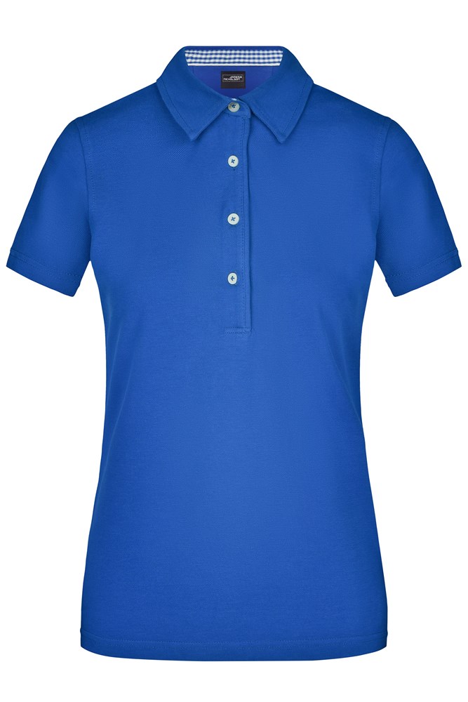 Ladies' Plain Polo - Royal/royal-white (ca. Pantone 661U
white)