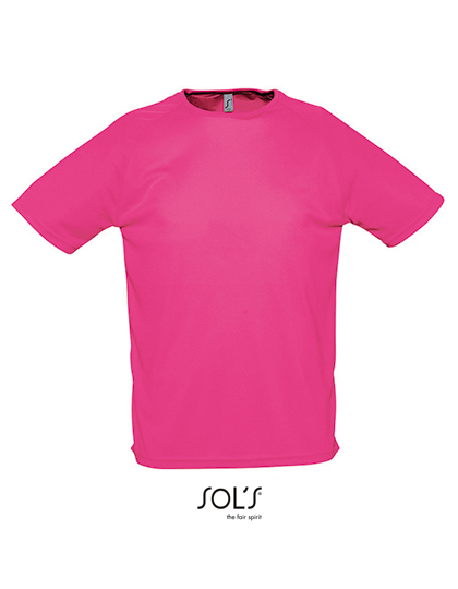 SOL´S - Men´s Raglan Sleeves T Sporty - Neon Pink