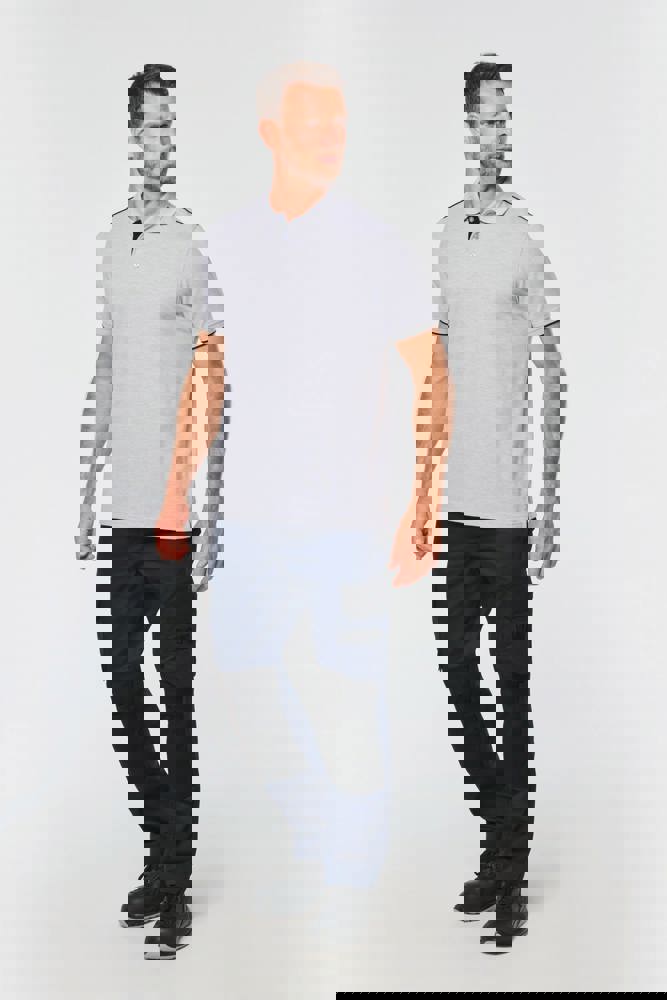 WK270 - Polo Day To Day mit kontrastfarbenen, kurzen Ärmeln