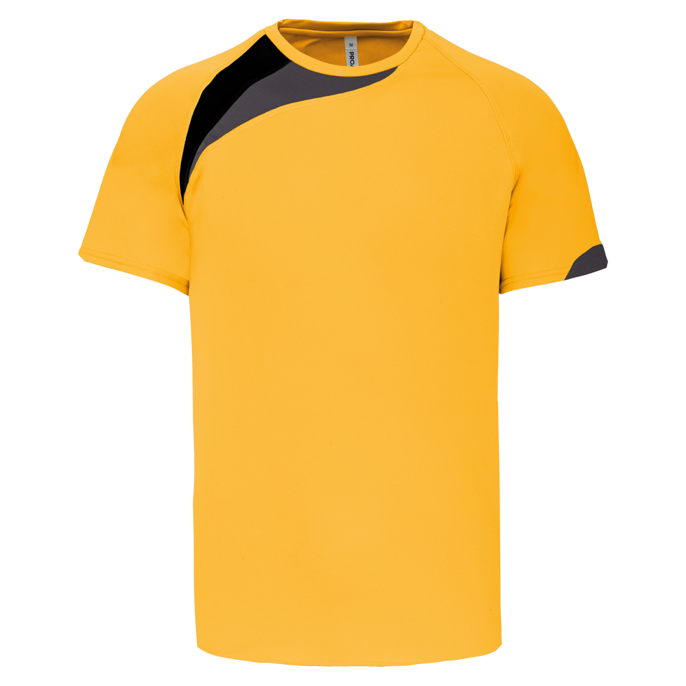 PA436 - Kurzarm-Trikot für Erwachsene - Sporty yellow/Black/Storm grey