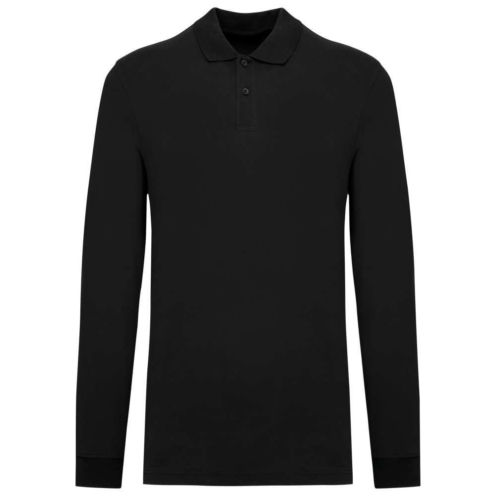 - Herren Piqué-Polohemd lange Ärmel Bio-180