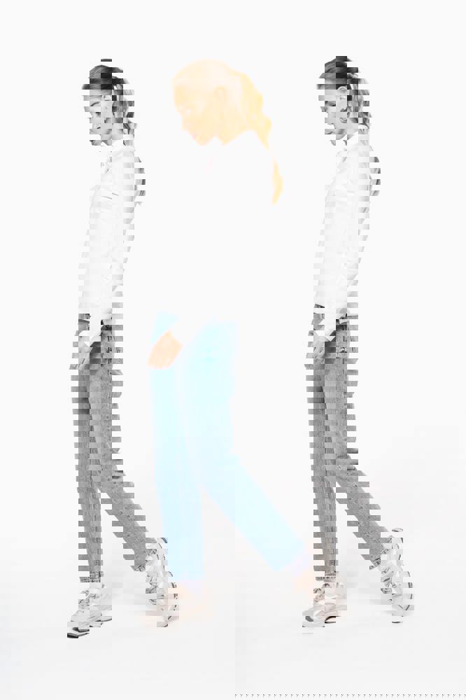 K257C - Damen Langarm-Polohemd. Baumwollpiqué