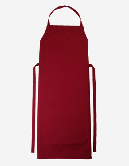 Bib Apron Verona 110 x 75 cm - Cherry