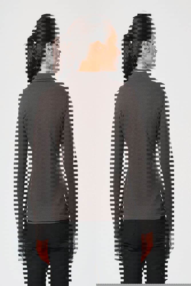 WK277C - Langarm-Polohemd für Damen