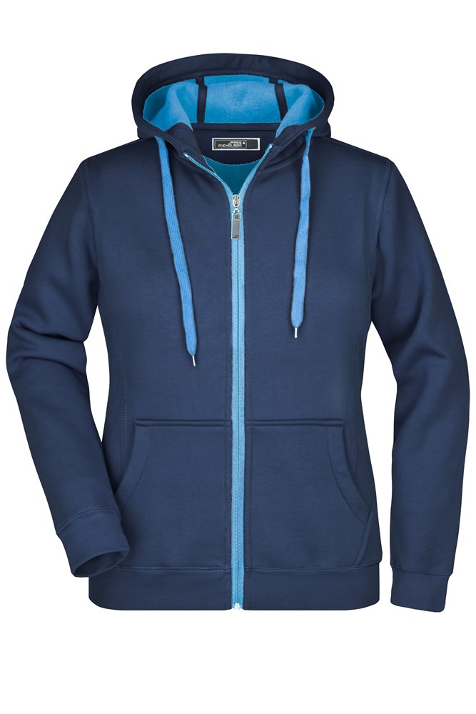 Ladies' Doubleface Jacket - Navy/aqua (ca. Pantone 296C
2925C)