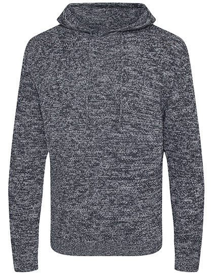 Ecologie - Iguazu Sustainable Knitted Hoodie - Heather Grey, Charcoal