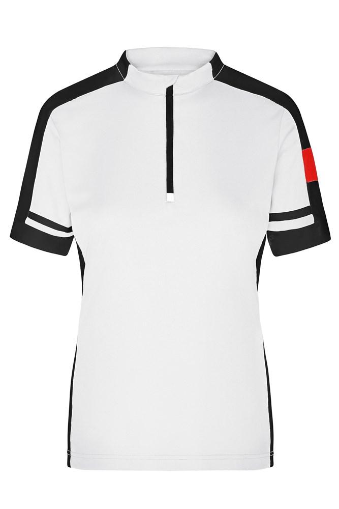 Ladies' Bike-T Half-Zip - White (ca. Pantone white)