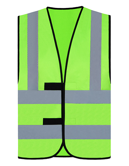 Korntex - Hi-Vis Safety Vest With 4 Reflective Stripes Hannover - Neon Green