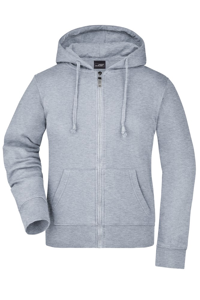 Ladies' Hooded Jacket - Grey-heather (ca. Pantone 442C)