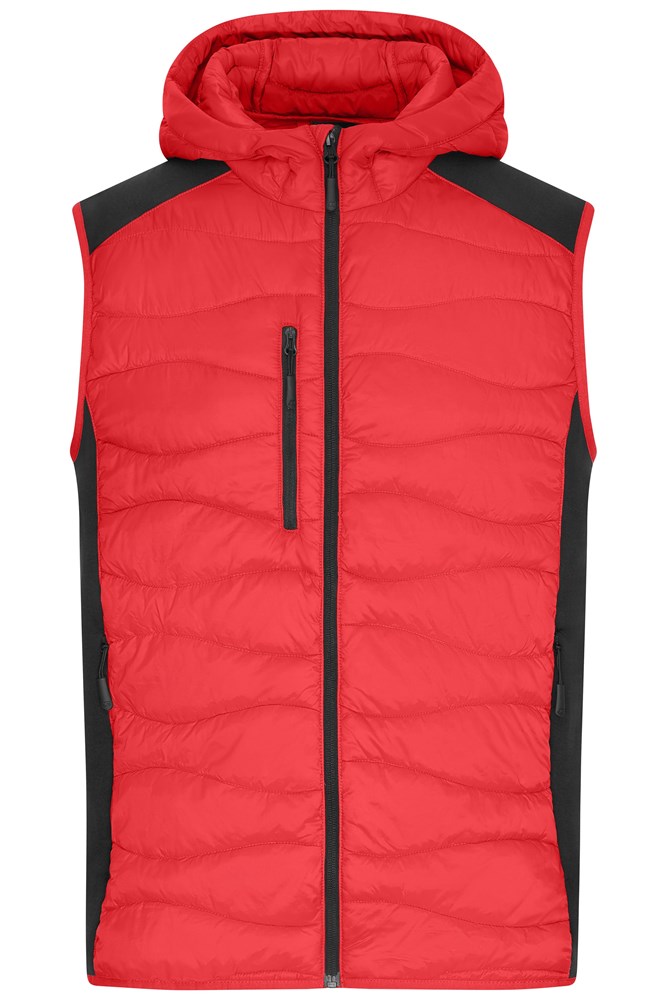 Men's Hybrid Vest - Red/black (ca. Pantone 193C
blackC)