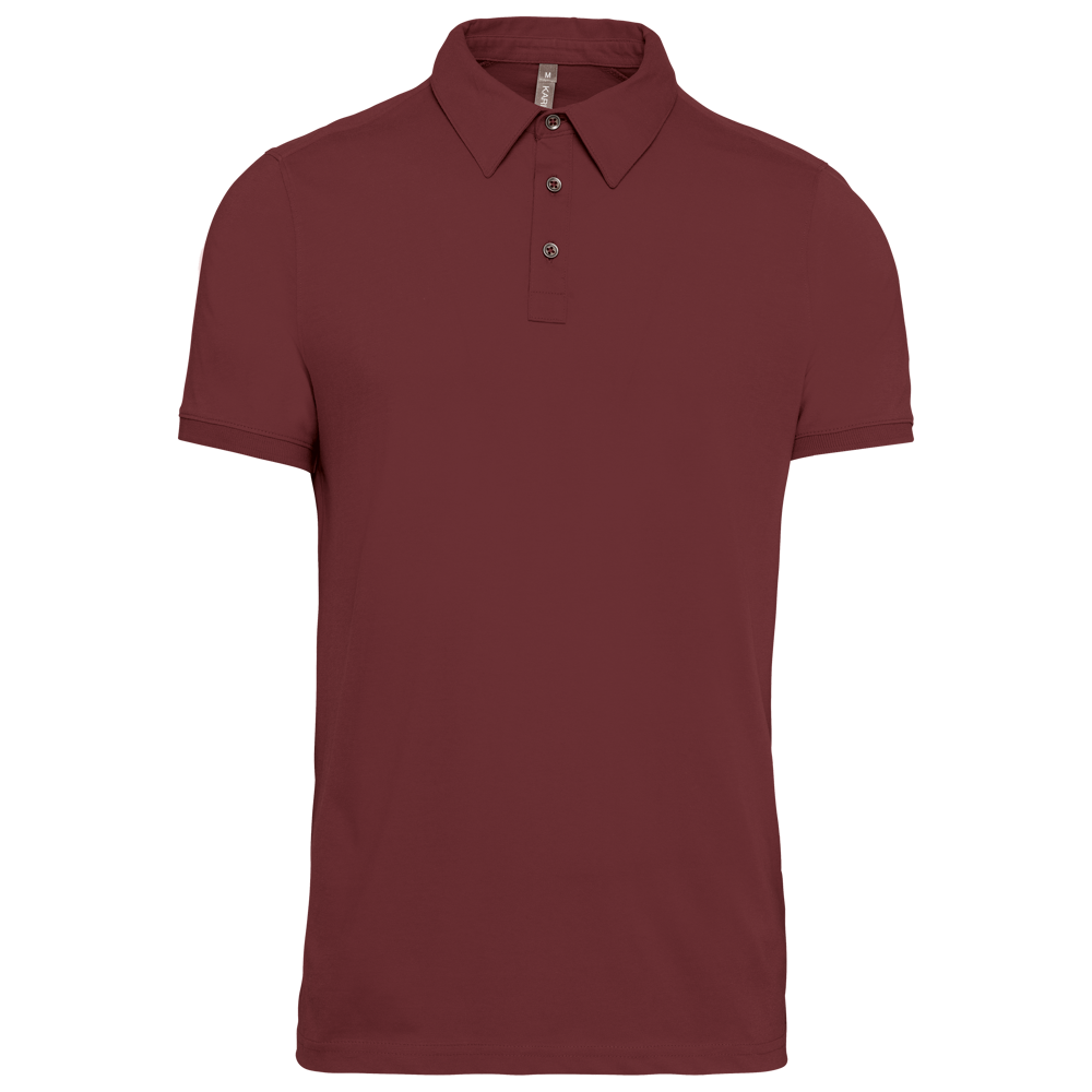 K262 - Jersey-Kurzarm-Polohemd für Herren - Wine