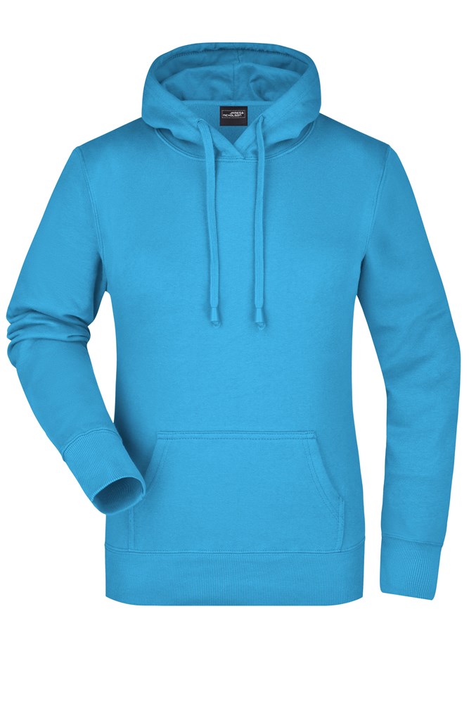 Ladies' Hooded Sweat - Turquoise (ca. Pantone 312C)