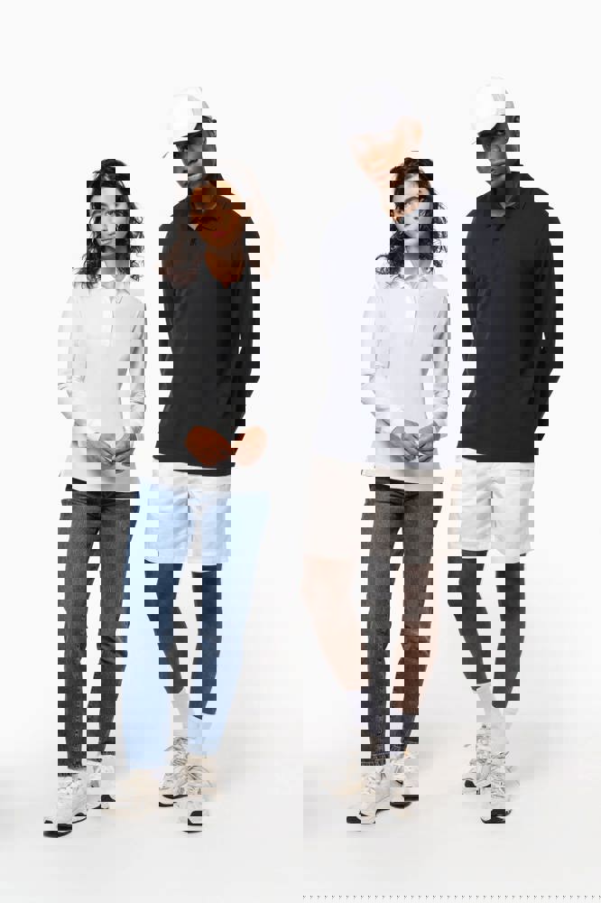 K2027C - Herren Piqué-Polohemd lange Ärmel Bio-180