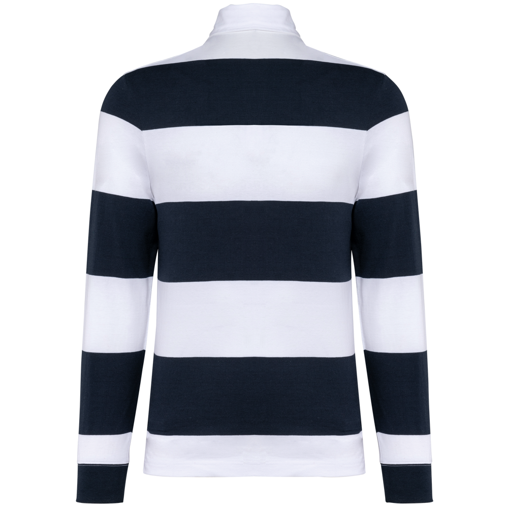 K285 - Gestreiftes Polohemd mit langen Ärmeln, Unisex