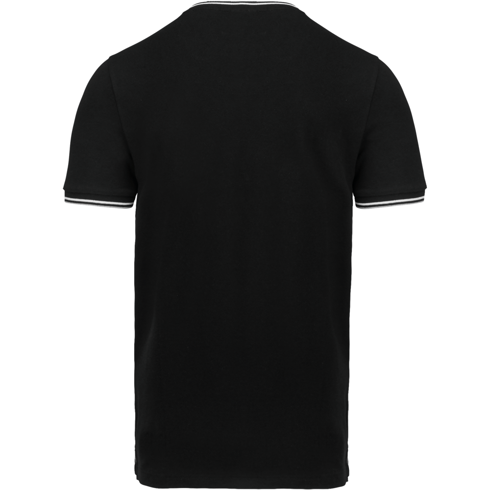 K374 - Herren T-Shirt aus Piqué-Trikot mit V-Ausschnitt