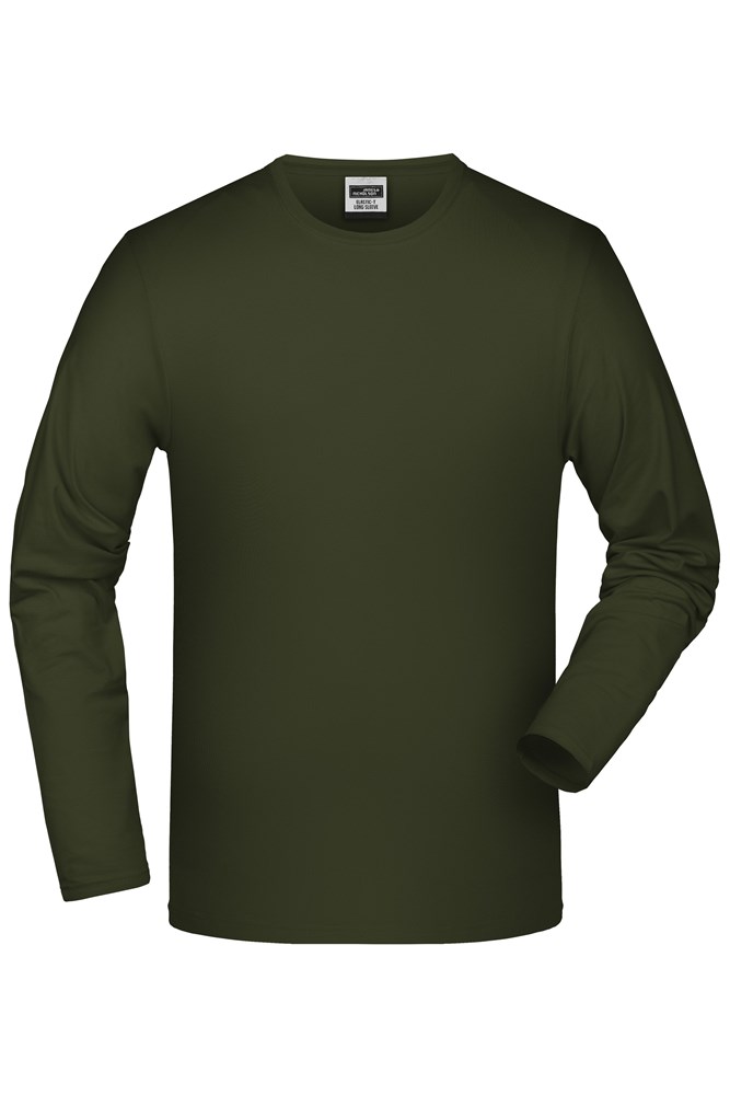 Elastic-T Long-Sleeved - Olive (ca. Pantone 448U)