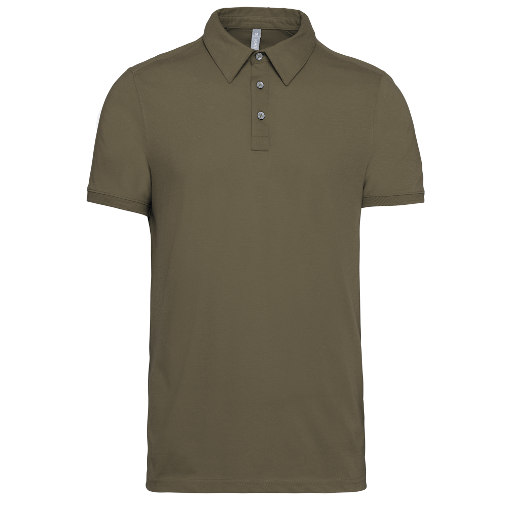 K262 - Jersey-Kurzarm-Polohemd für Herren - Light Khaki