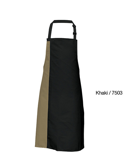 Link Kitchen Wear - Duo Apron - Black, Khaki (ca. Pantone 7503)