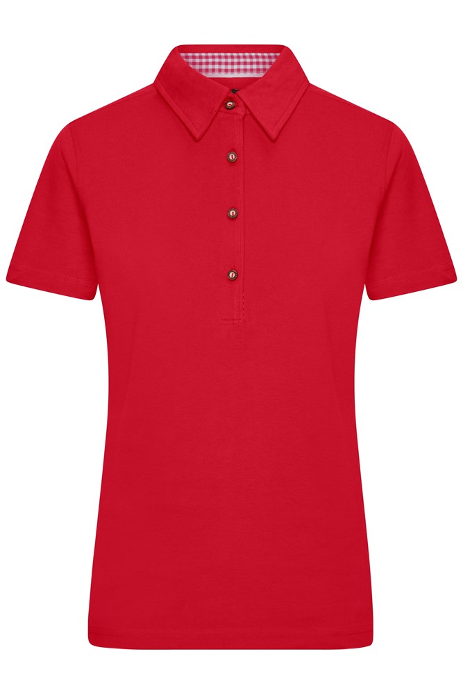 Ladies' Traditional Polo - Red/red-white (ca. Pantone 200C
white)