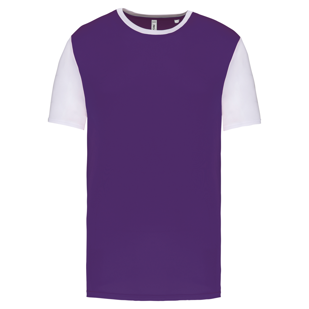 PA4023 - Zweifarbiges Kurzarmtrikot für Erwachsene - Sporty Purple / White