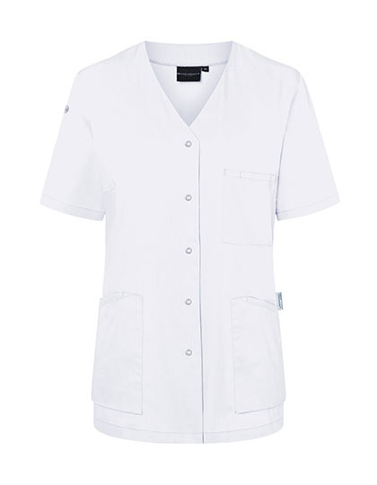 Karlowsky - Kurzarm Damenkasack Essential - White