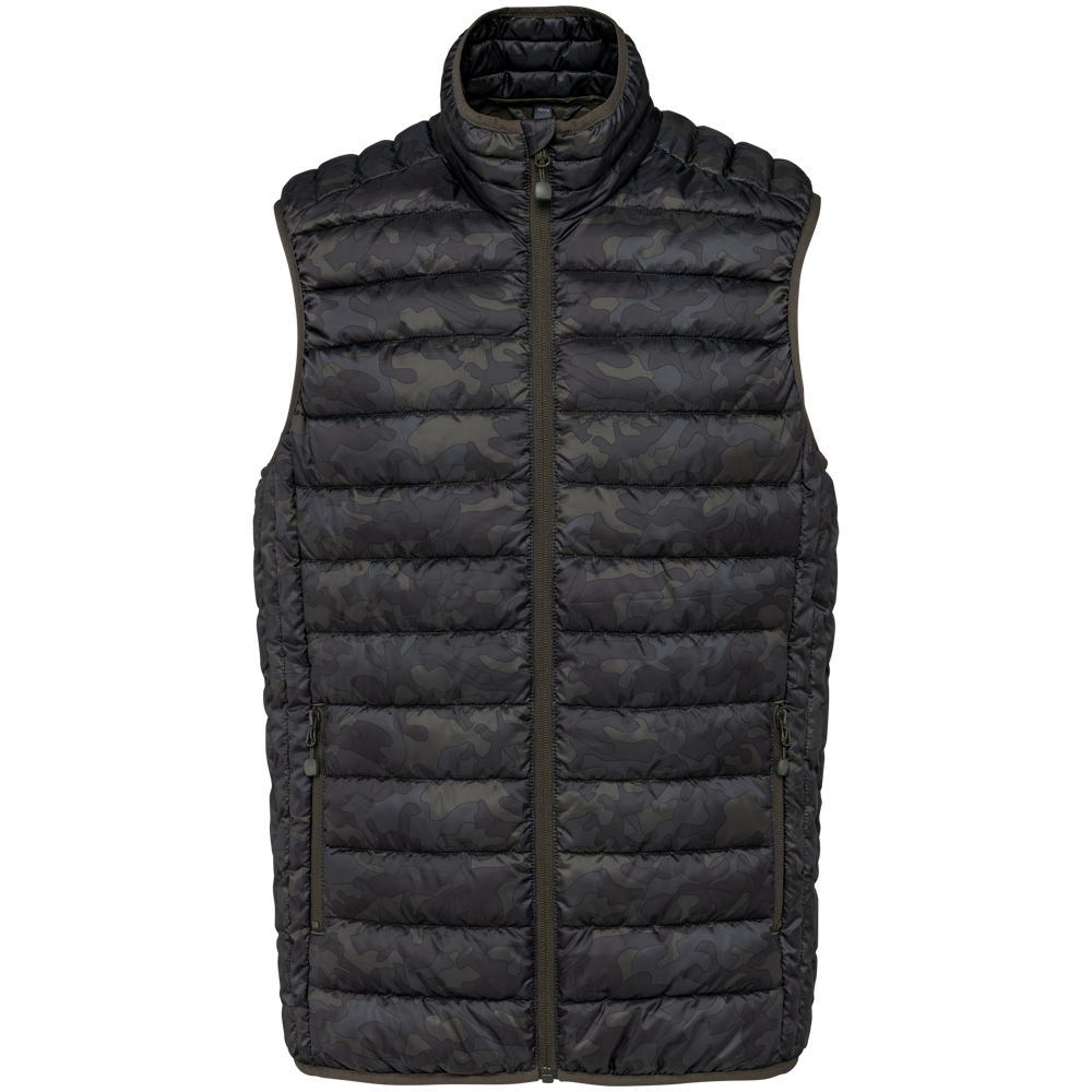 K6113 - Leichte Herren-Steppweste - Jungle Camo