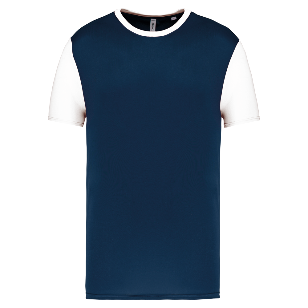 PA4023 - Zweifarbiges Kurzarmtrikot für Erwachsene - Sporty Navy / White