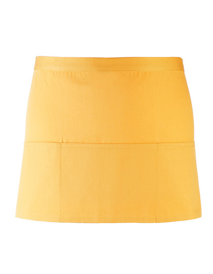 Premier Workwear - Colours Collection 3-Pocket Apron - Sunflower (ca. Pantone 136c)