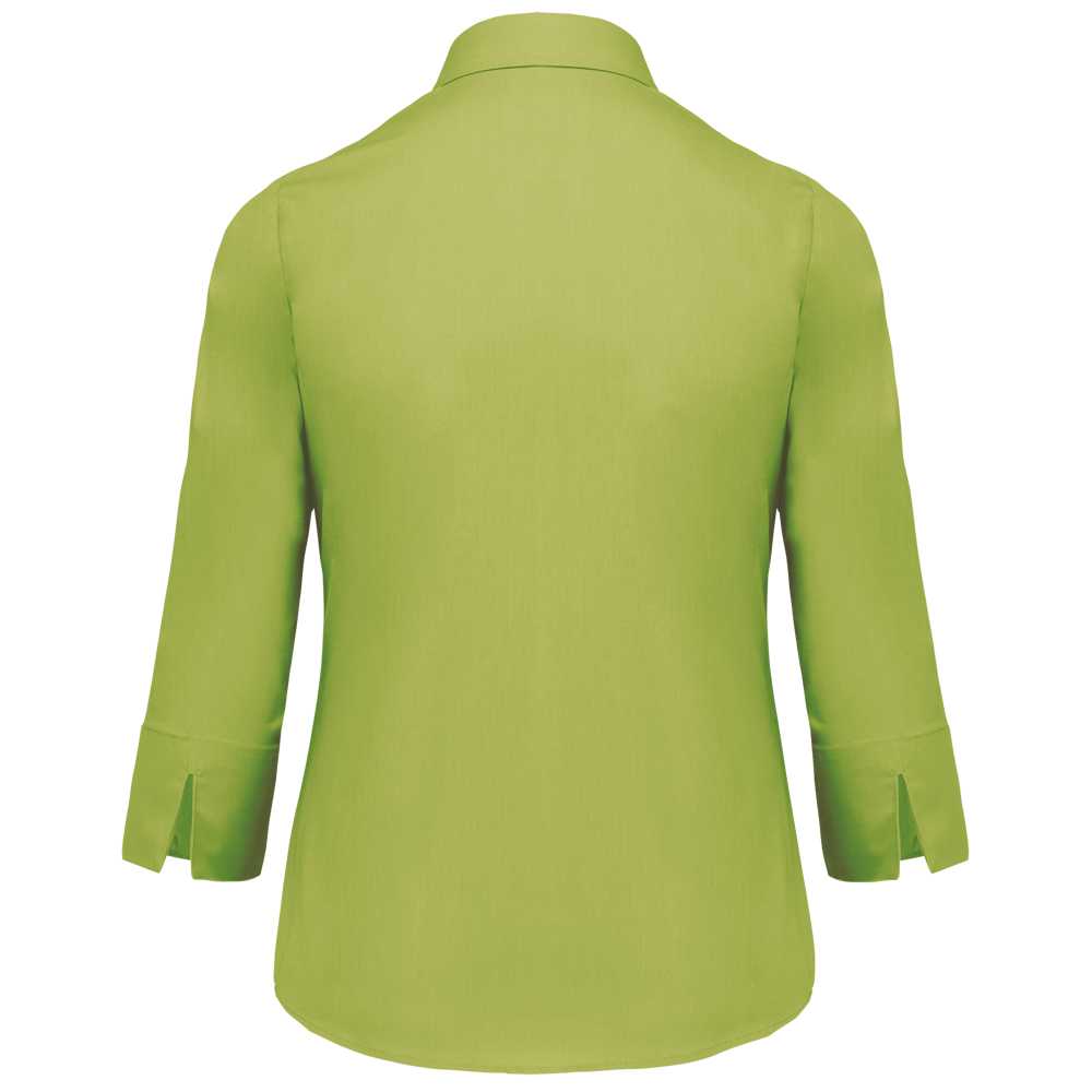 K558C - Popeline Hemd Baumwollpolyester 3/4-Ärmel pflegeleicht für Damen