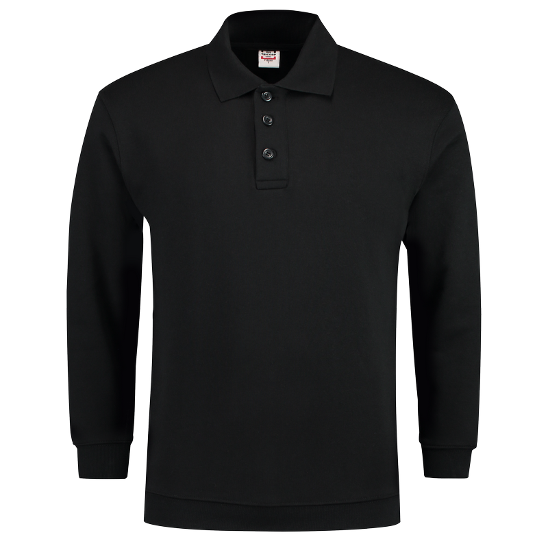 TRICORP Sweatshirt Polokragen und Bund - Black