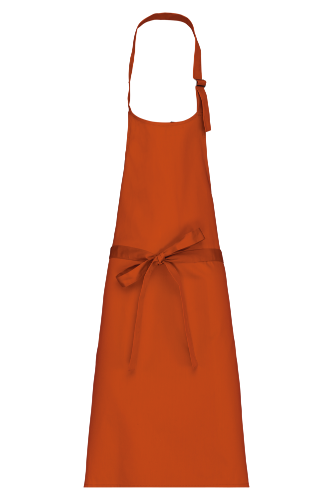 K895 - Baumwollschürze ohne Tasche - Burnt Orange