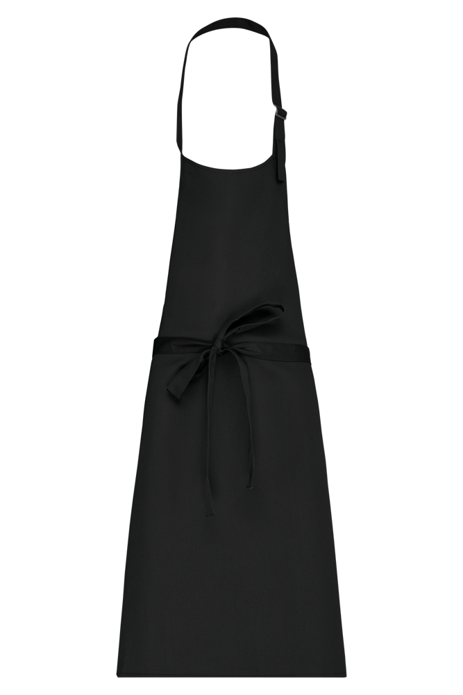 K895 - Baumwollschürze ohne Tasche - Black