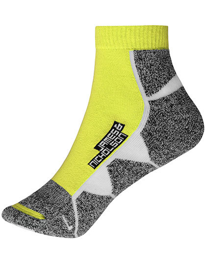 Daiber - Sport Sneaker Socks - Bright Yellow, White