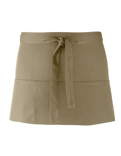 Premier Workwear - Colours Collection 3-Pocket Apron - Olive (ca. Pantone 378C)