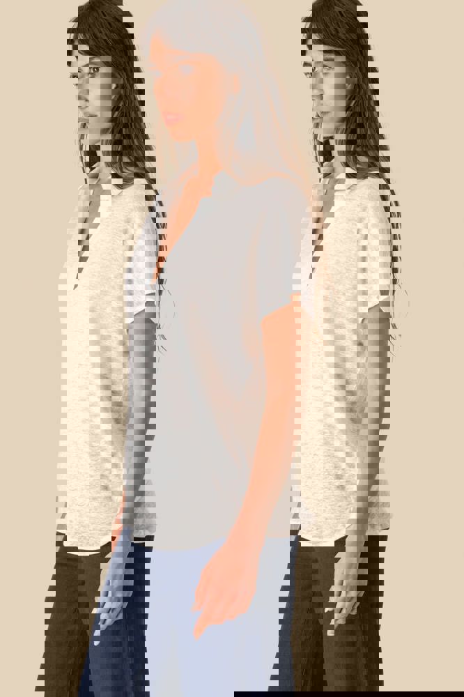 SP221 - Damen-Polohemd aus Leinen