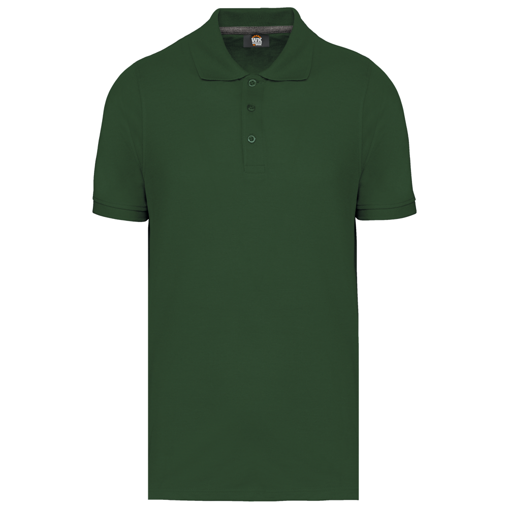 - Kurzarm-Polohemd - Forest Green