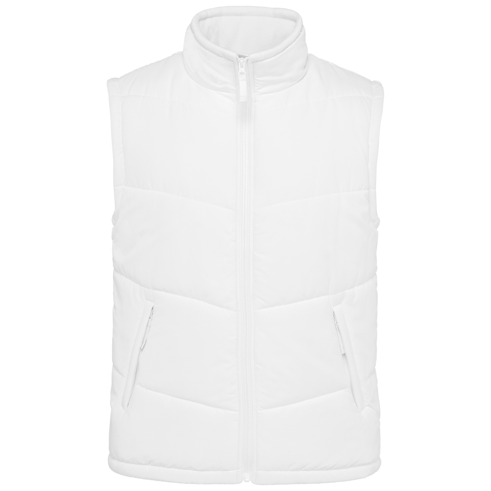 K6118 - Bodywärmer mit Fleecefutter - White