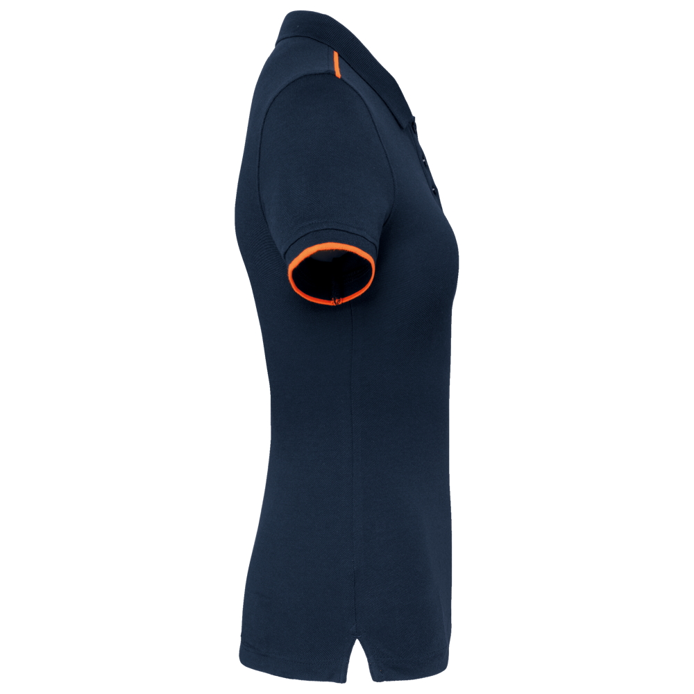 WK271 - Damen-Polohemd Day To Day mit kontrastfarbenen, kurzen Ärmeln