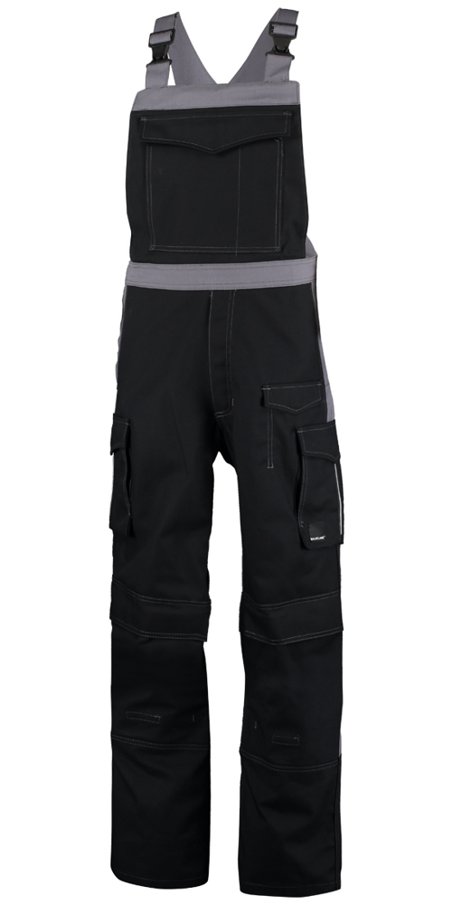 Latzhose Ian - Schwarz / Dunkelgrau