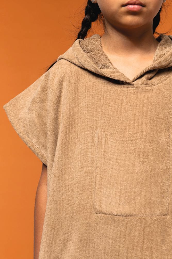 PA582 - Kinder-Frottee-Poncho mit Kapuze