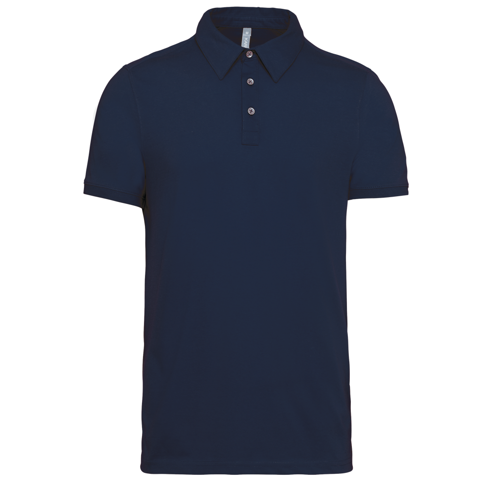 K262 - Jersey-Kurzarm-Polohemd für Herren - navy