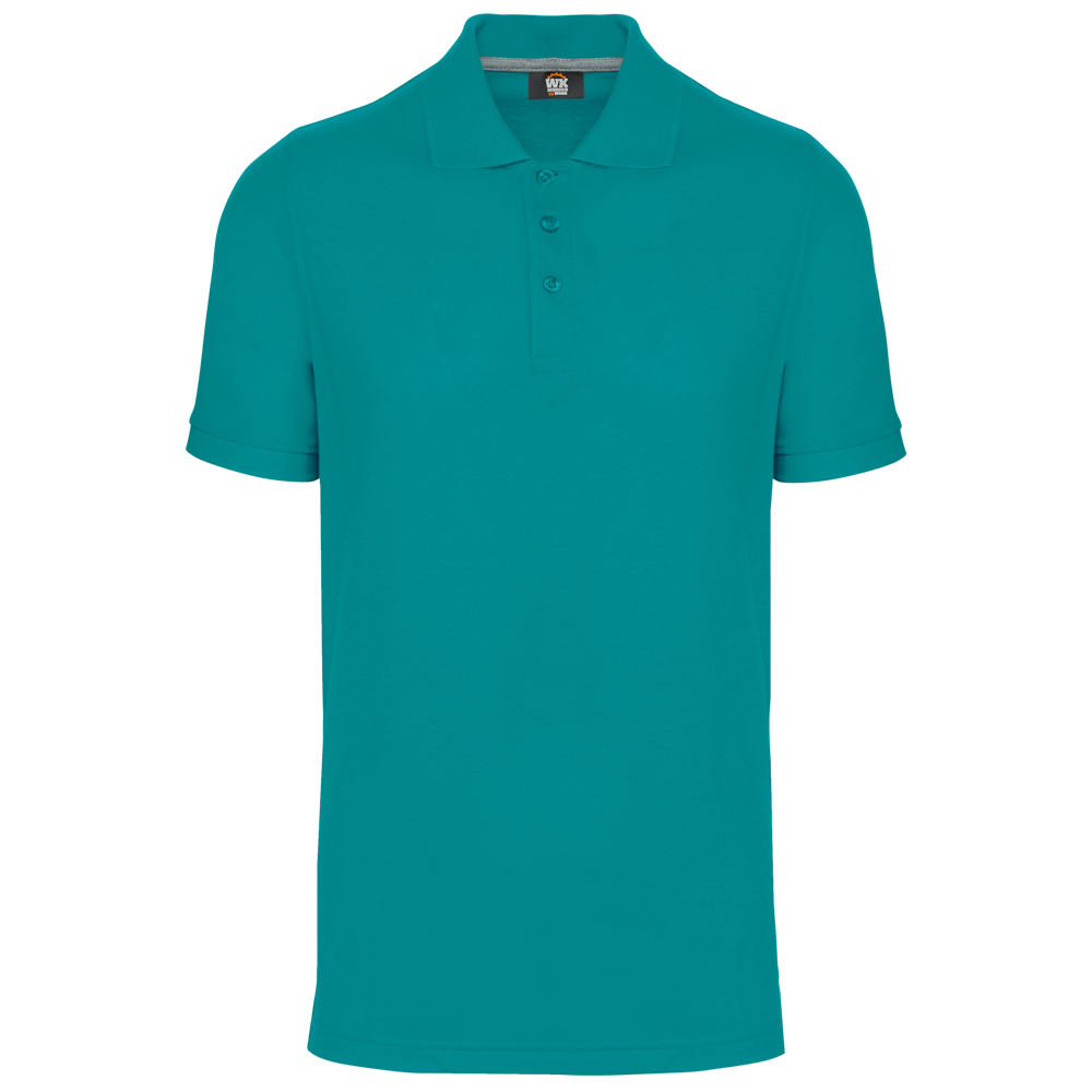 - Kurzarm-Polohemd - Teal Blue