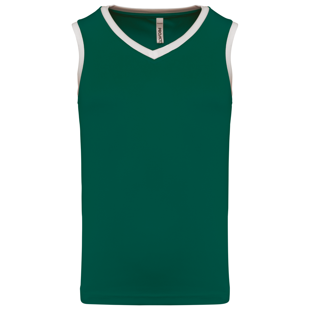 PA4052 - Kinder Basketball Trikot - Dark Green / White