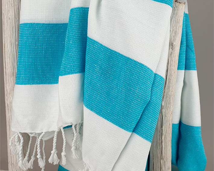 ARTG Hamamzz® Antalya Fashion Weiß/Wasserblau